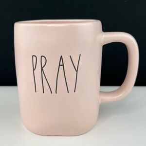 Rae Dunn - ‘Pray - Pink’ Ceramic Mug. NWT. Firm!